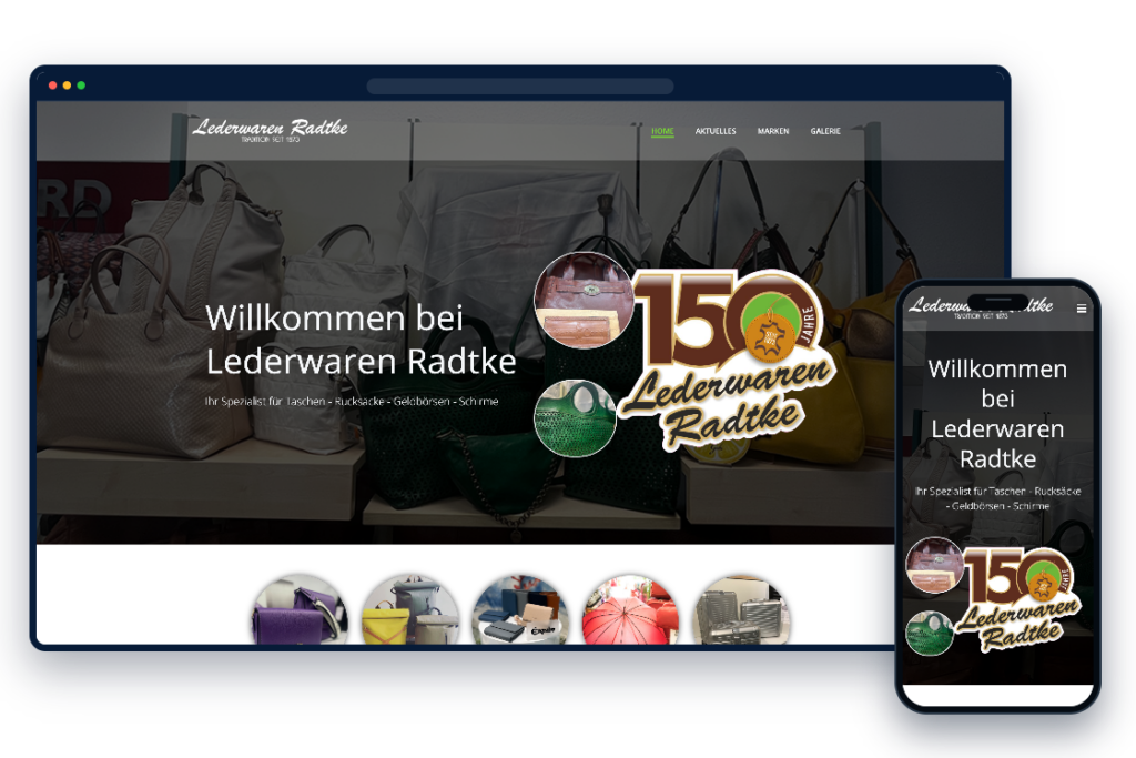 Kundenprojekt Lederwaren Radtke